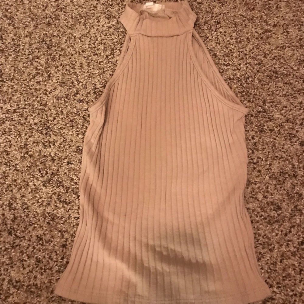 Beige crop top